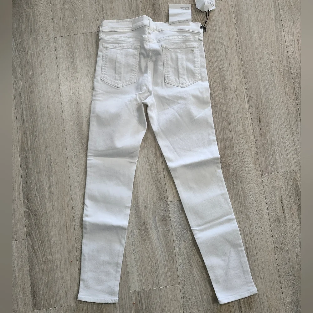 Rag & Bone Women's W/ HLS Capri White Jeans (28) NWT - Picture 8 of 8